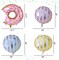 6PCS Big Donut Foil Balloons Large Mylar Doughnut Balloons for Birthday Party Wedding Decoration Baby Shower Donut Time